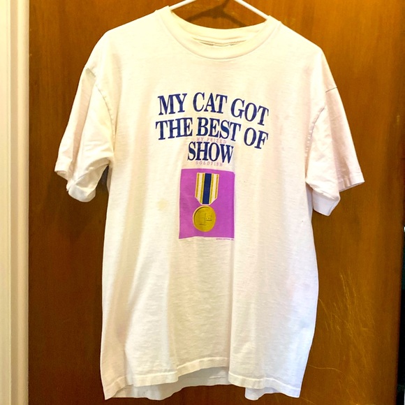 3/$15. Comical cat t- shirt - Picture 2 of 6